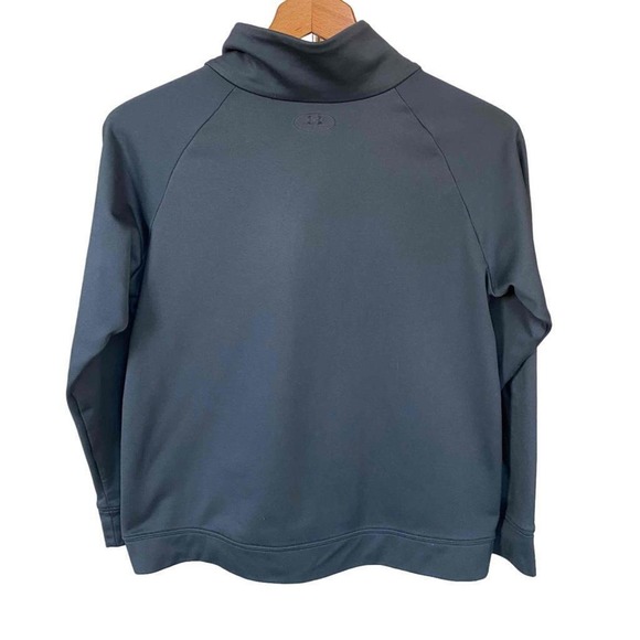 Under Armour Cold Gear YXL Dark Gray Zip Up Jacket with Pockets Unisex - Picture 2 of 3